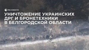 Уничтожение украинских ДРГ и бронетехники в Белгородской области