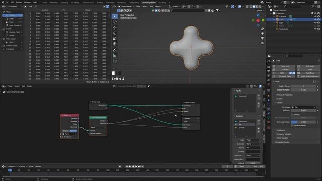 Dynamic Cloth Simulations with Geometry Nodes | BLENDER