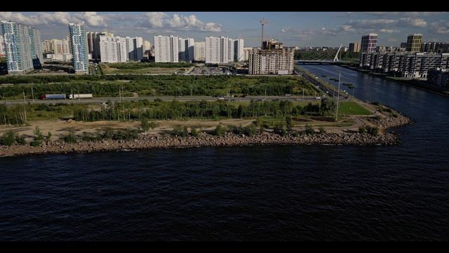 Прогулка по Финскому заливу, Красивая аэросъемка с дрона в 4К. Юго-запад Санкт-Петербурга. смотреть онлайн