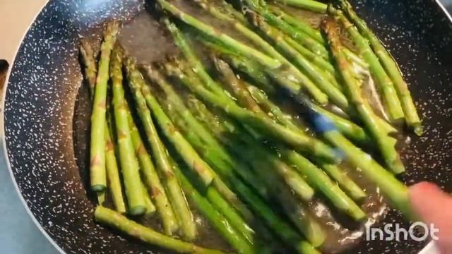 Карамелизированая спаржа за 5минут -вкусно и быстро??