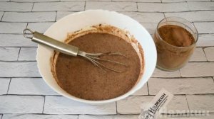 Шоколадный кекс на кефире с грецкими орехами