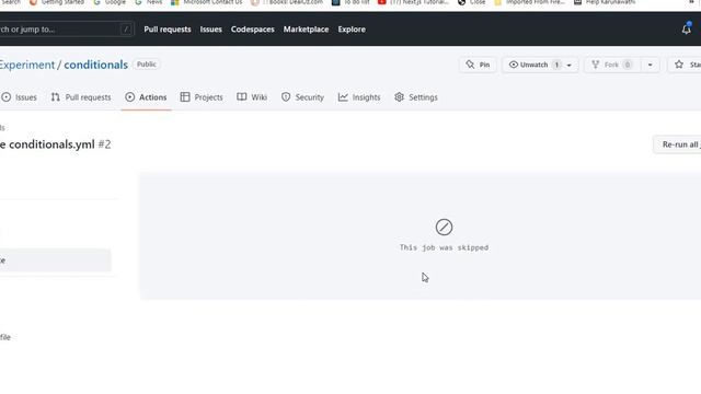 GitHub Actions conditionals : how "if" works