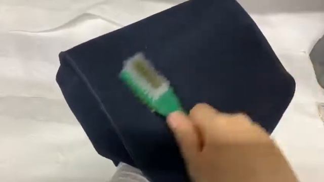 Покраска сумки из замши