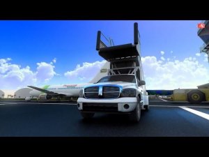 3d animation of an airplane Advertising for a cinema order a video of an airplane Анимация самолета