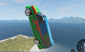 BeamNG.drive машины падают с большой высоты!!!
