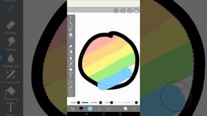 Как сделать градиент так, чтобы не выходить за контур рисунка? (ibisPaint X)