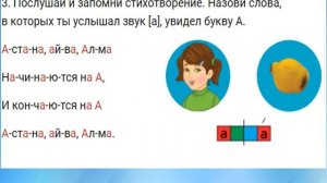 Обучение грамоте. Тема урока: "Звук а. Буква Аа. 1 класс