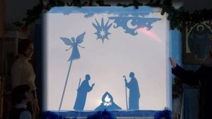 Теневой театр. Рождественский этюд. Ночь тиха над Палестиной.