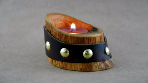 Подсвечник из дерева своими руками