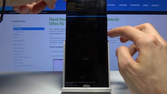 How to Wipe Cache Partition in SAMSUNG Galaxy Note 20 Ultra – Recovery Mode