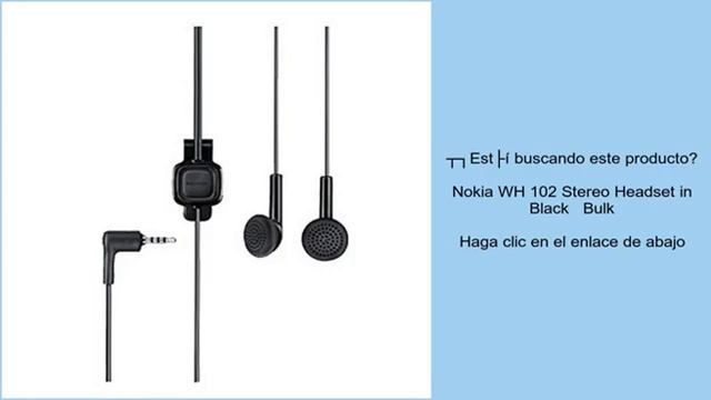 Nokia WH 102 Stereo Headset in Black Bulk смотреть онлайн