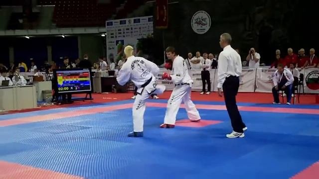 Ales Vyzral V Andrey Kress. -85kg Male Sparring Semi Final 2013 ITF World Championships