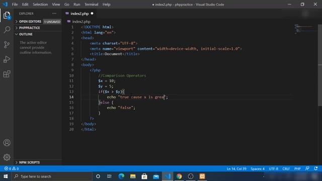 Comparison and Logical Operators in PHP | PHP Basics | Tech Tube