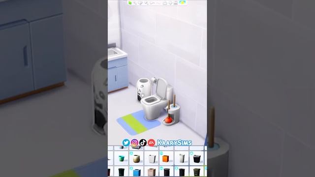 COLORFUL KIDS BATHROOM using the Bathroom Clutter kit | The Sims 4: #shorts