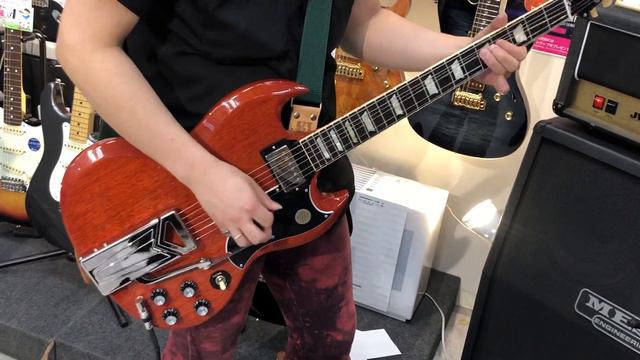 Gibson Original Collection SG Standard '61 w/Sideway Vibrola Tone Check смотреть онлайн