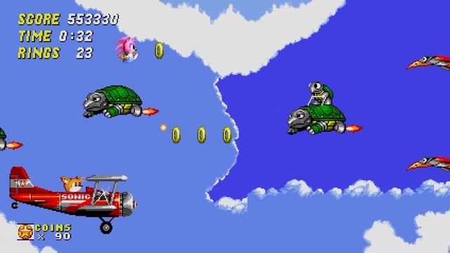 Sonic Origins - Sky Chase Zone com Amy смотреть онлайн