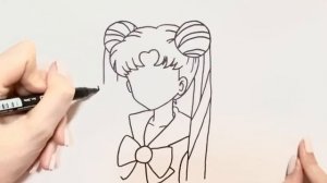 Как нарисовать Сейлор Мун