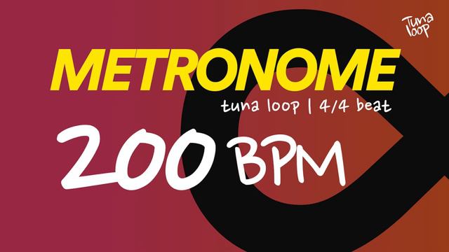 Metronome 200 BPM | Backing Track 4|4 Feel смотреть онлайн
