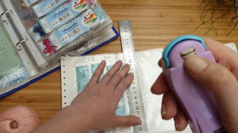 Хранение образцов/этикеток. Делаем кармашки.