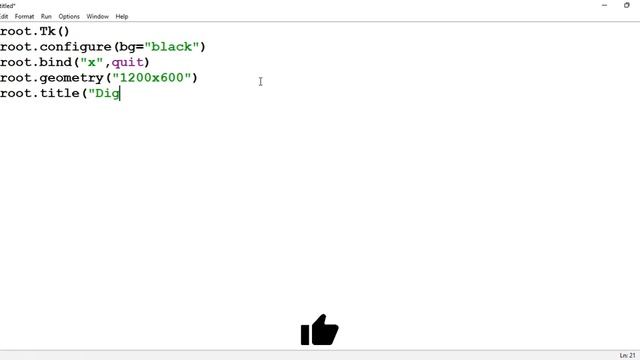 How to create digital clock with date and time using python tkinter| Digital Clock| Python tutorial
