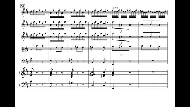 Violin Concerto in D Major Lestro Armonico Op.3 RV 230 - A. Vivaldi Score Animation