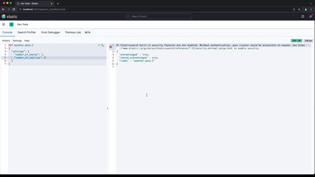 Elasticsearch and OpenSearch index creation