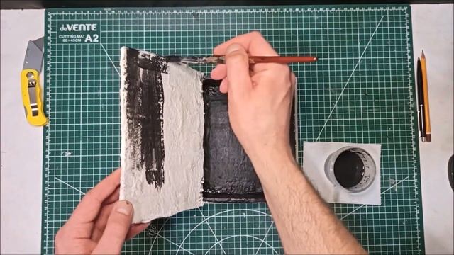 Сделал книгу-шкатулку из картона и папье-маше своими руками. DIY смотреть онлайн