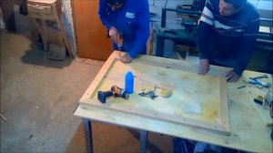 Кухонный стол из ольхи из фанерной столешницей , Часть 2