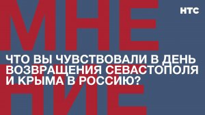 Мнение: Что вы чувствовали в день возвращения Севастополя и Крыма в Россию?