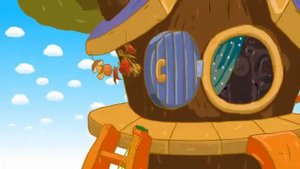 Совунья спускается с лестницы