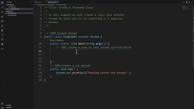 Java Practice Examples - Module 9-1 Creating a Threaded Class смотреть онлайн