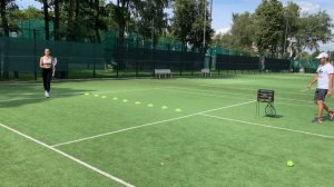 Теннис урок! Игра ДВУМЯ ракетками!