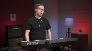 Домашний синтезатор MEDELI M17 - активные клавиши и автоаккомпанемент