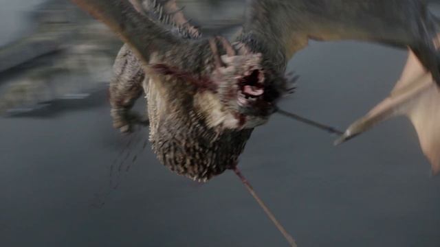 Дейенерис теряет второго Дракона (Рейгаля) Игра Престолов 8 сезон 4 серия смотреть онлайн