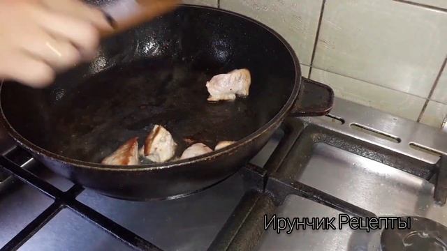 Оджахури по-грузински .Жареный картофель с мясом.