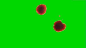 Кровавые капли - Хромакей | Chroma key blood drops