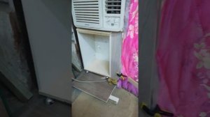 Установка оконного кондиционера в гараж.