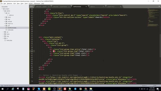 full website development using php mysql database || part 2
