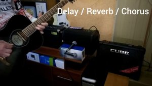Roland Cube Street EX и JBL EON ONE Compact - Сравнение эффектов Delay / Reverb