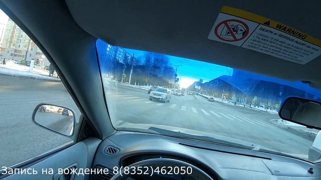 Экзаменационный маршрут ГИБДД в г. Чебоксары: разворот на перекрестке Ленкома и Эгерского бульвара смотреть онлайн