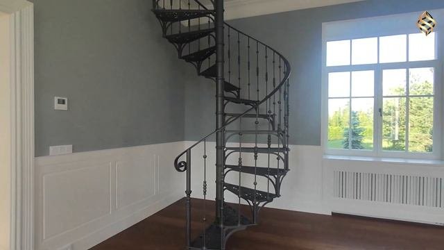 Дизайн винтовой лестницы для загородного дома