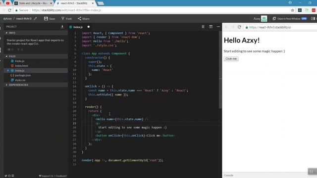6) State property - Learn React js in Tamil смотреть онлайн