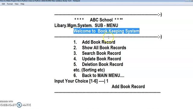 Class 12  Python Projects