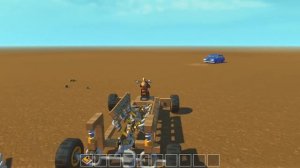 КЛАУД СТРОИТ V8 С ПОЛНЫМ ПРИВОДОМ НА ПОРШНЯХ, РУЛЕМ И ПОДВЕСКОЙ в SCRAP MECHANIC
