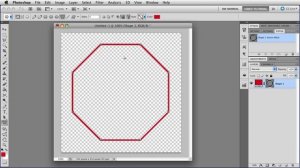 PS Shapes - Making a Stop Sign - Photoshop Tutorial