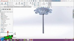 How to make flower in solidworks 2016.