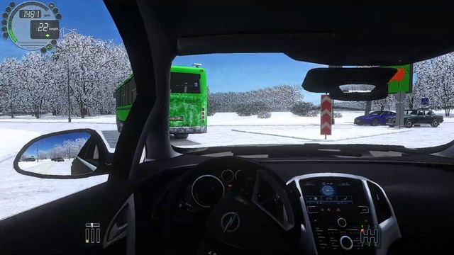 Opel Astra 2010 | City Car Driving [Steering Wheel] - Normal Driving смотреть онлайн