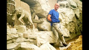 декоративные скалы .скульптуры .вход.обзор работ мастера Петру Попеску.
