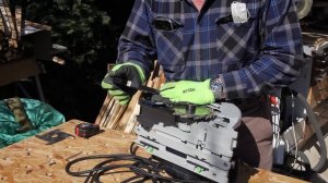 Установка фрезы на ручную циркулярную пилу Festool HK85