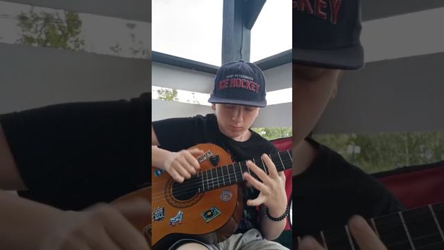 Crow на гитаре в 13 лет! 1 часть Crow (Cover By Maks Play)